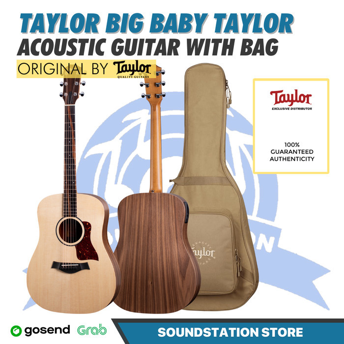 Taylor Big Baby Taylor Acoustic Guitar w/Bag - Gitar Akustik Original