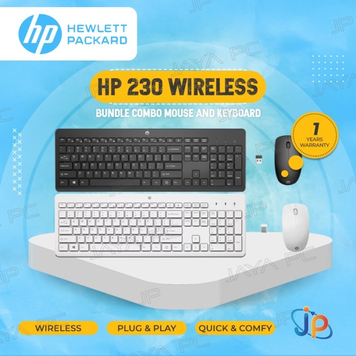 HP 230 Bundle Combo Office Wireless Keyboard + Mouse