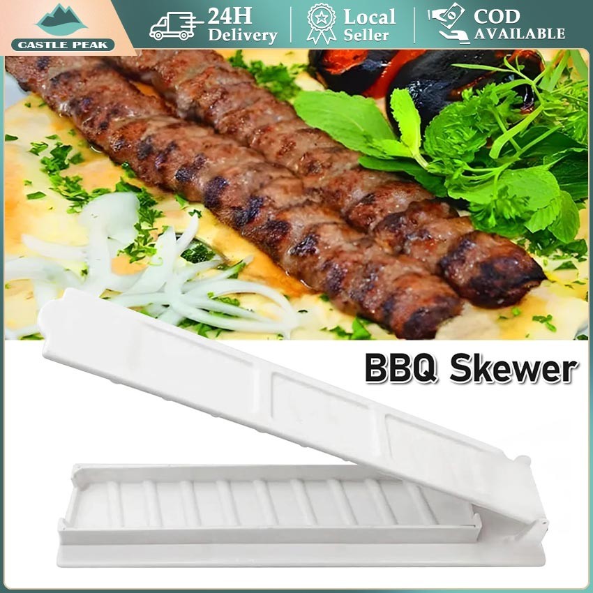Tusukan Sate Ayam Kambing Yakitori Kebab Cumi Beef Alat Satai 3 In 1 Tempat Cetakan Alat Bantu Tusuk