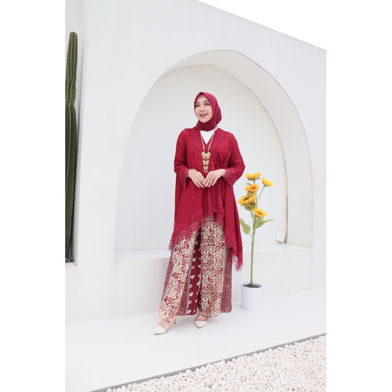 BISA COD AZAIRA SET CELANA BATIK VISCOSE PREMIUM GIES KIMONO | SET KONDANGAN | SET BATIK VISCOSE