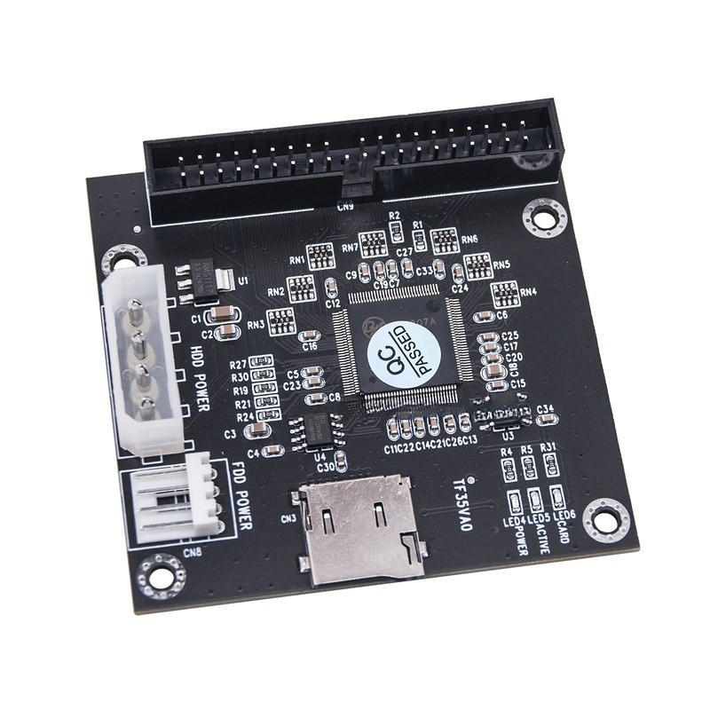 TF MICRO SD To IDE3.5 40 Pin Disk Drive Adapter Board Riser Card Capacity Supports 512GB SDXD Card A