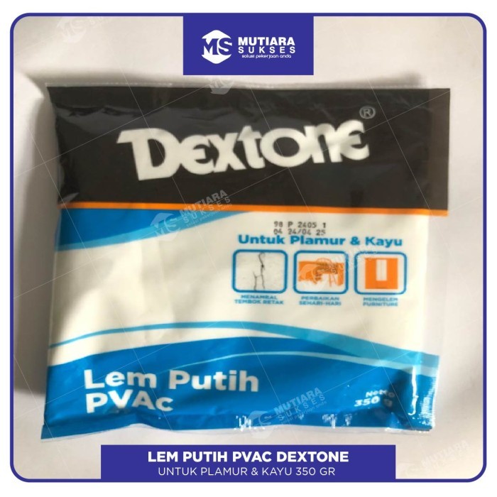 

Dextone Lem Putih Pvac 350 Gram Plamur Kayu Tembok / Seperti Lem Fox