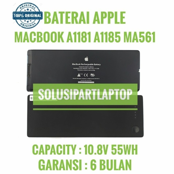BATERAI MACBOOK A1181 A1185 MA561