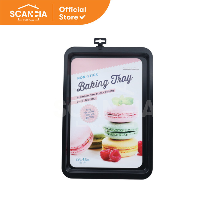 

SCANDIA Cookie Baking Tray LGE Nampan Pan 43x29cm Dark Grey (KC0341)