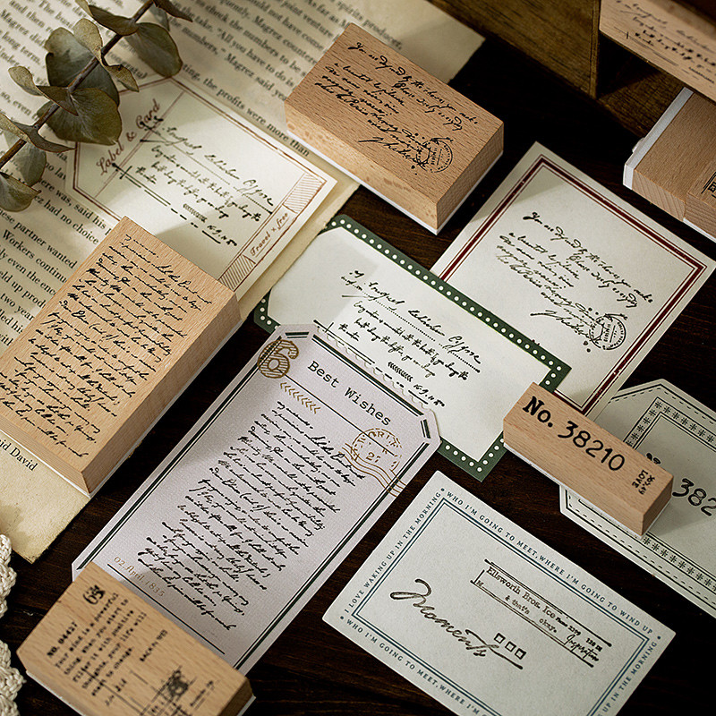

Yoofun Vintage Meet English Single Stamp DIY Wooden Rubber Seal for Scrapbooking Stationery Diary Journal Standard Stamp