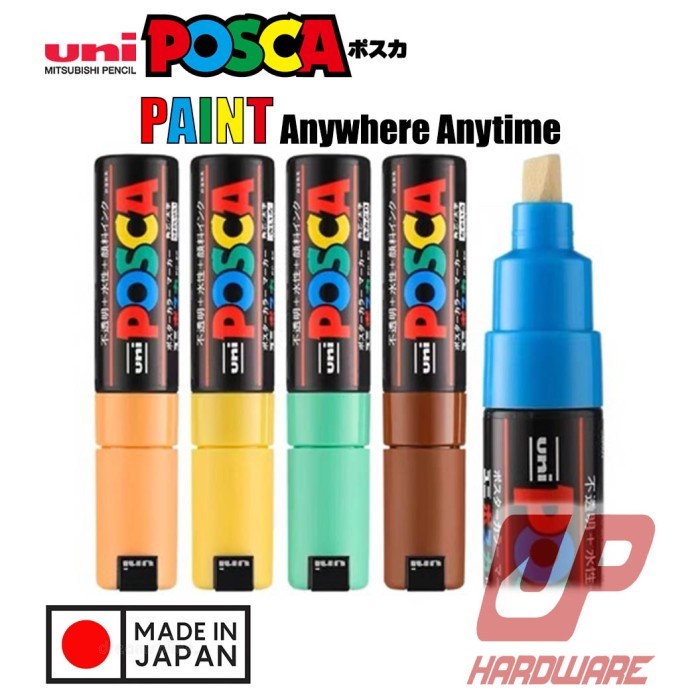 

Ready Uni Posca PC-8K Paint Marker Broad Tip Waterproof Ori!!