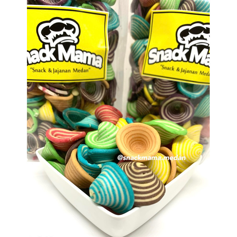 

KUPING GAJAH MINI RAINBOW 250GR | SNACKMAMA