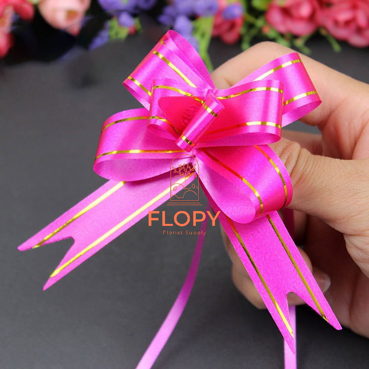 

[10 pcs] Pita Tarik Garis Kecil / Pita Kado Bingkisan Hampers Bunga