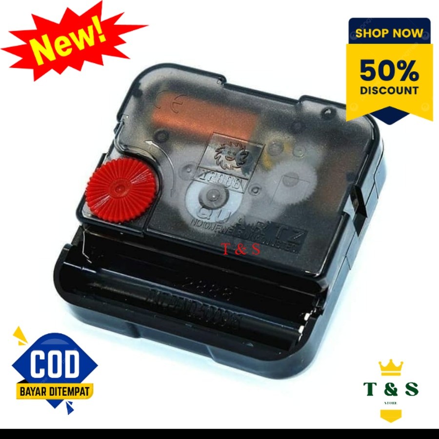 Mesin Jam Dinding 12888 taiwan sweep Movement original