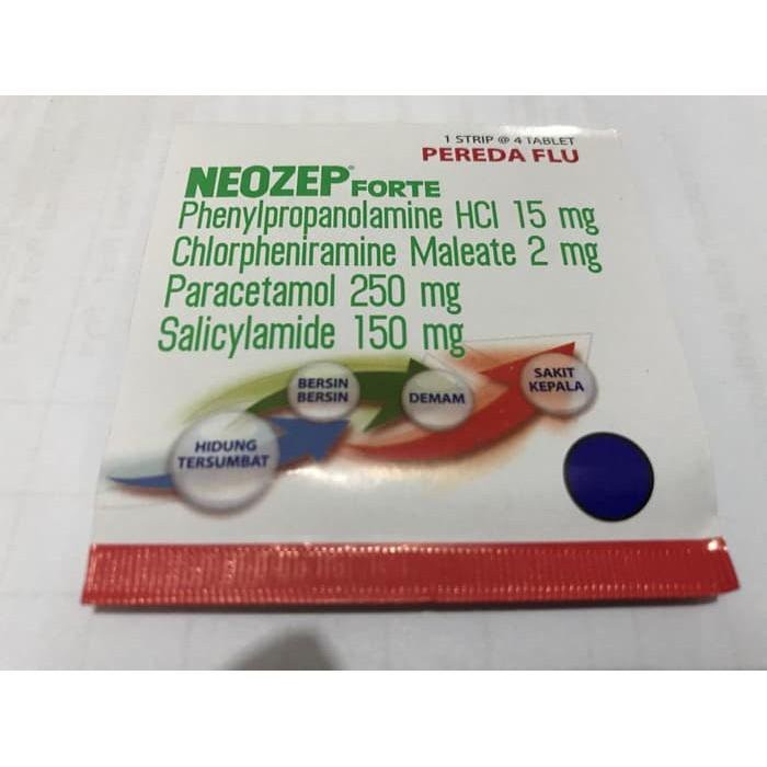 

Neozep Forte 1 Strip / 4 Tablet / Kaplet / Obat Flu Bersin