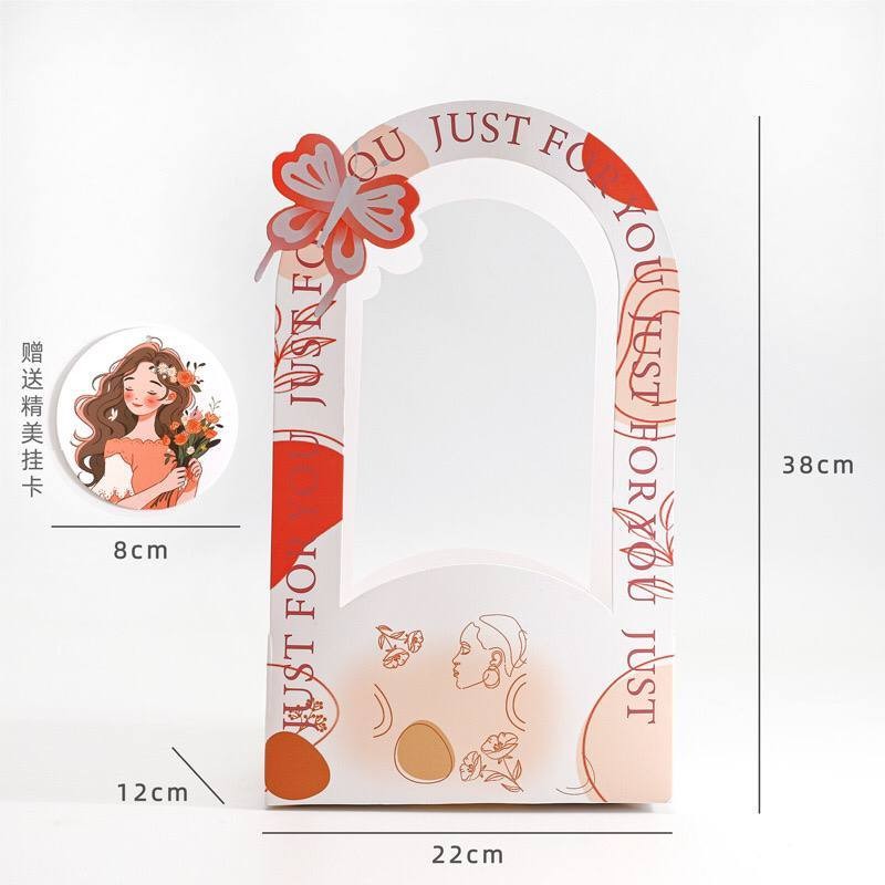 

1pcs Box Bouquet Bunga Mother's Day/ Flower Box Tenteng Bouquet / Packaging Box Wrapping Paper Bag Gift