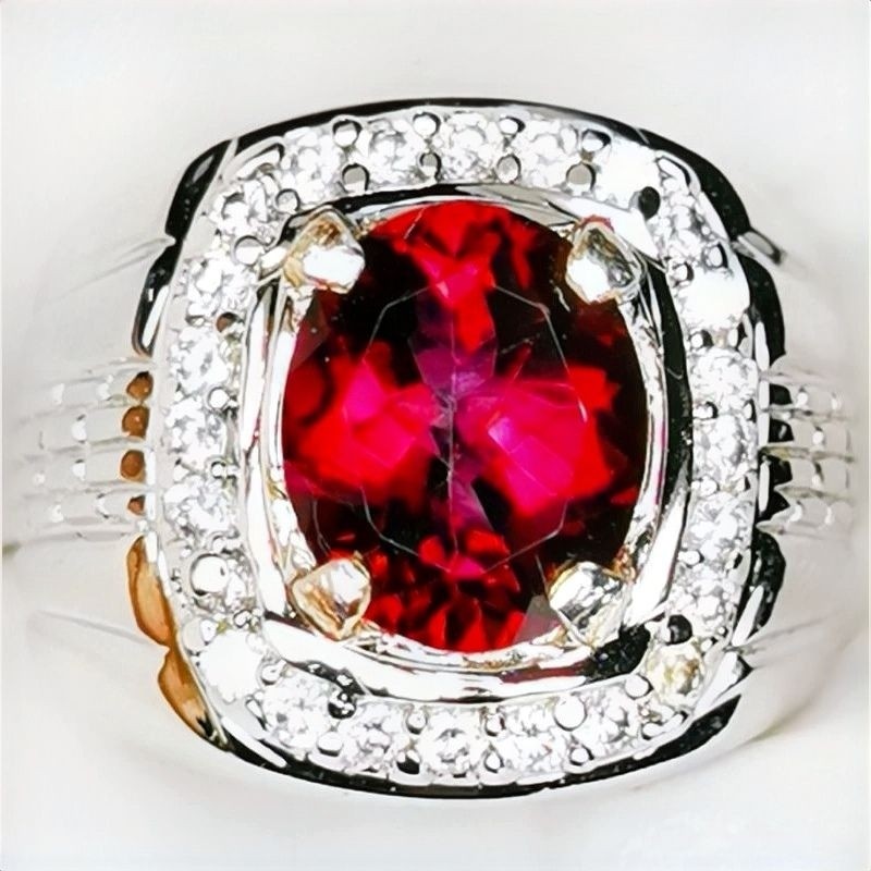 Batu natural permata red topas memo