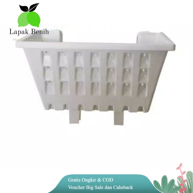 Pot tempel Pot dinding atau pot ARGO 01 PUTIH (panjang 22cm)