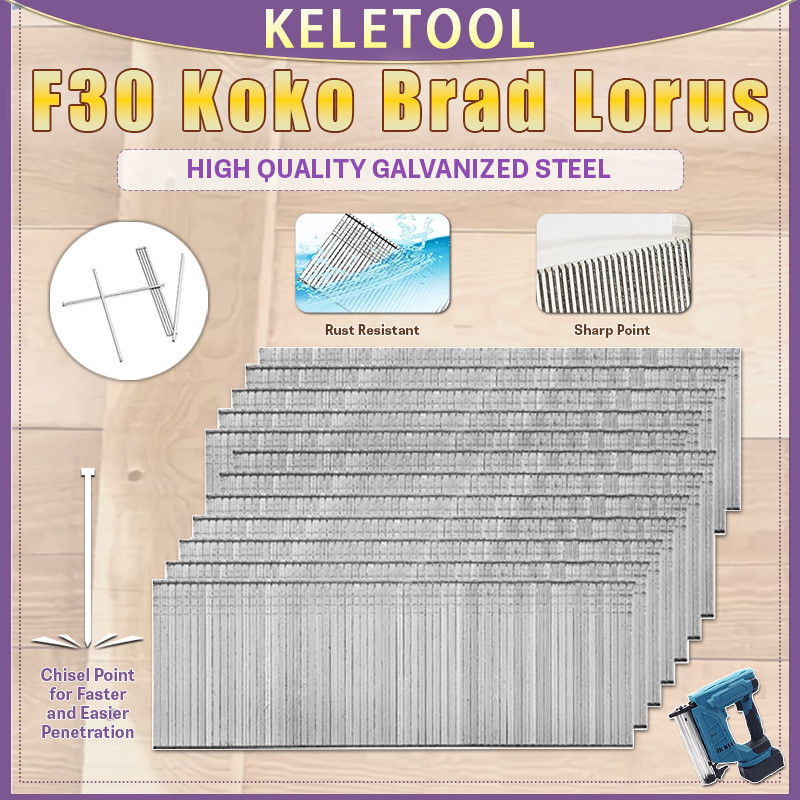 

Isi Paku Tembak F30 Refill Staple Gun Nailer pistol paku brad listrik nirkabel air nailer