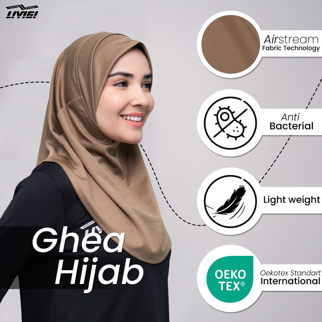 Livigi - Ghea Sport Hijab - Kerudung Olahraga