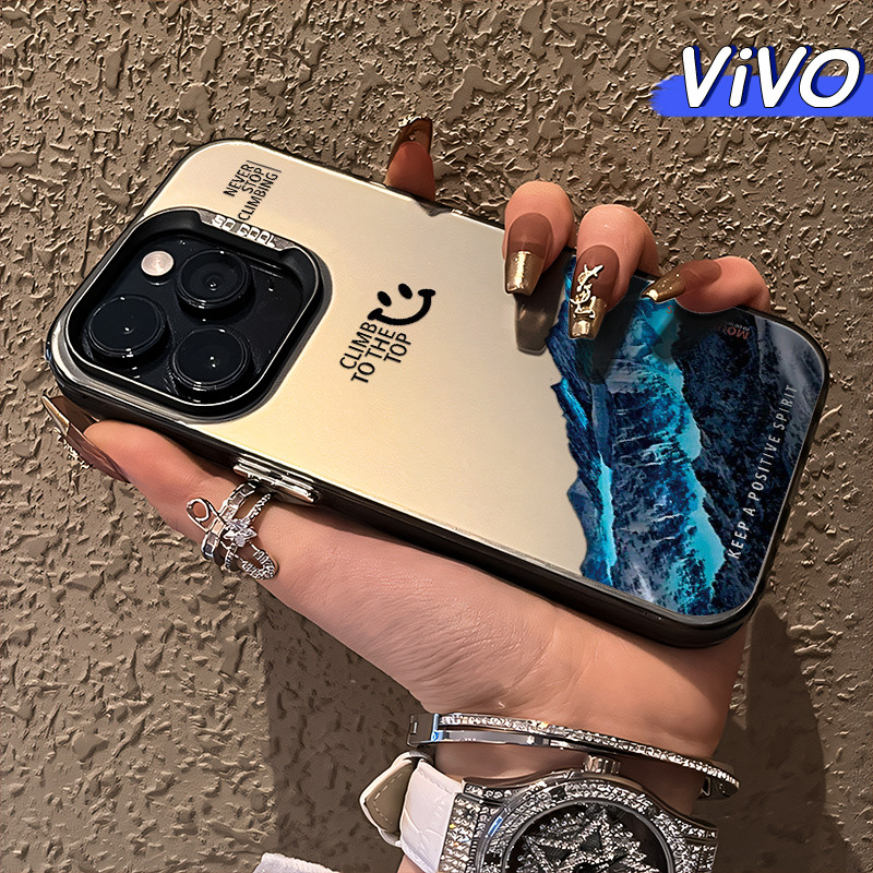 Tren Mountain Glossy Hologram PC Case VIVO Y17s Y12 Y12S Y15s Y21 Y03 Y16 Y22 Y18 Y02 Y17 Y27s Y30 Y