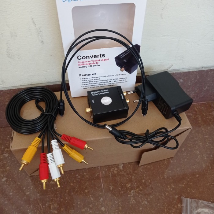 Paket Digital to analog Audio Converter + Kabel Optik