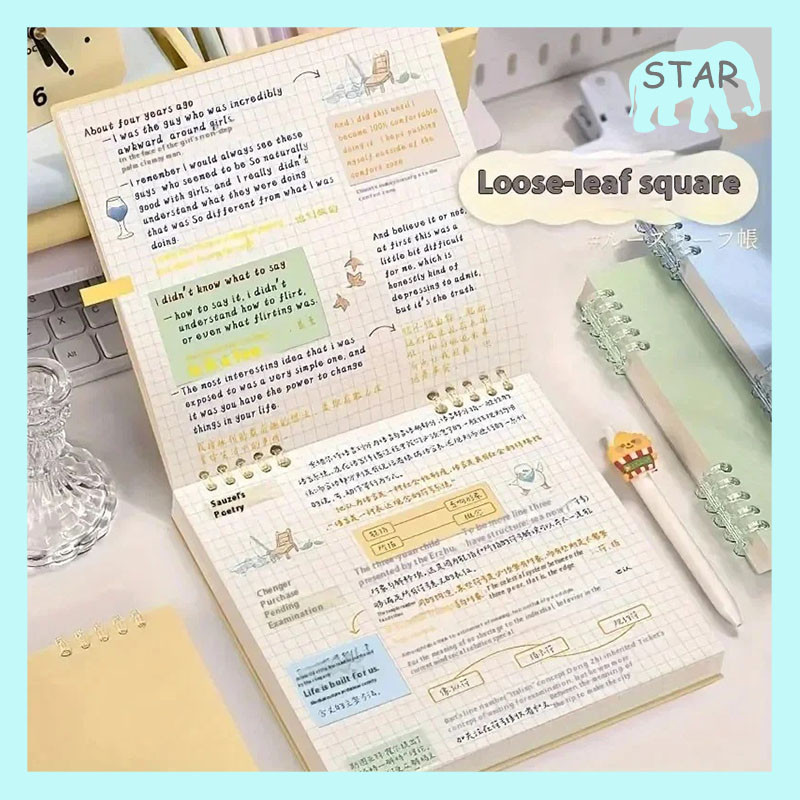 

-READY- Notebook Buku B5 Flip Vertikal/ Buku Binder B5 /Tulis Sekolah Lucu Buku Notebook Aesthetic / Binder 360 Derajat Notebook