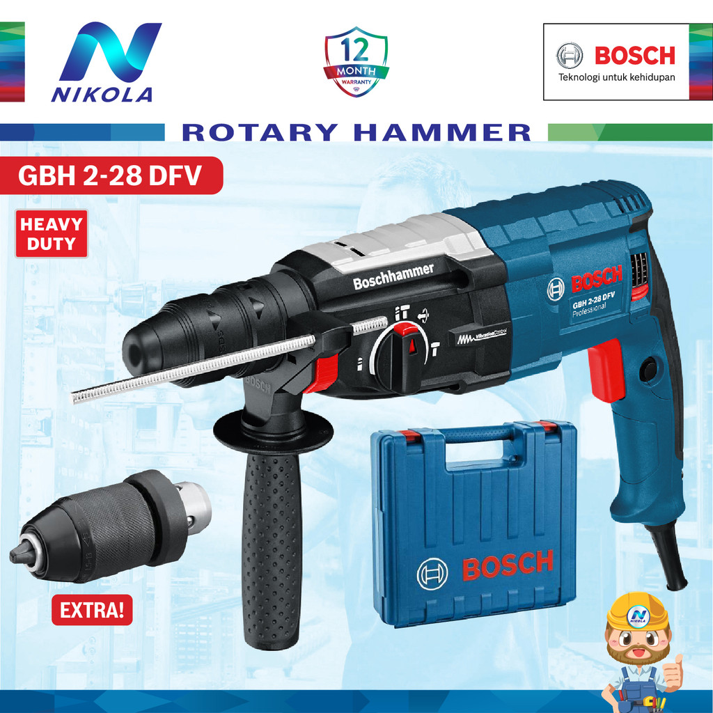 GBH 2-28 DFV BOSCH Demolition Rotary Hammer GBH228 GBH 228 BOSCH BE HD