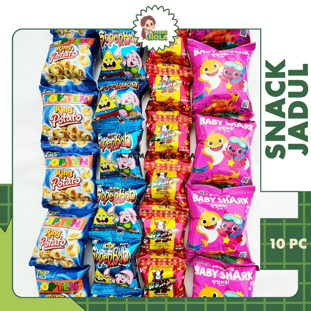 

Snack Jadul Berhadiah Jackpot Baby Shark Superbob Topten Keripik Jagung Komo