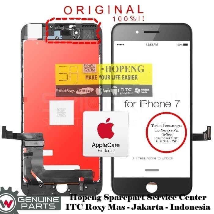 Sparepart And Tool iPhone 7 / 7G LCD + Touchscreen Digitizer Fullset Asli Original 100%