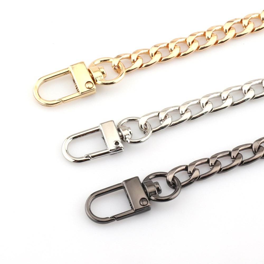 Gold/Silver/Black Bag accessories Bag chain Hardware handbag accessories Metal alloy bag chain strap