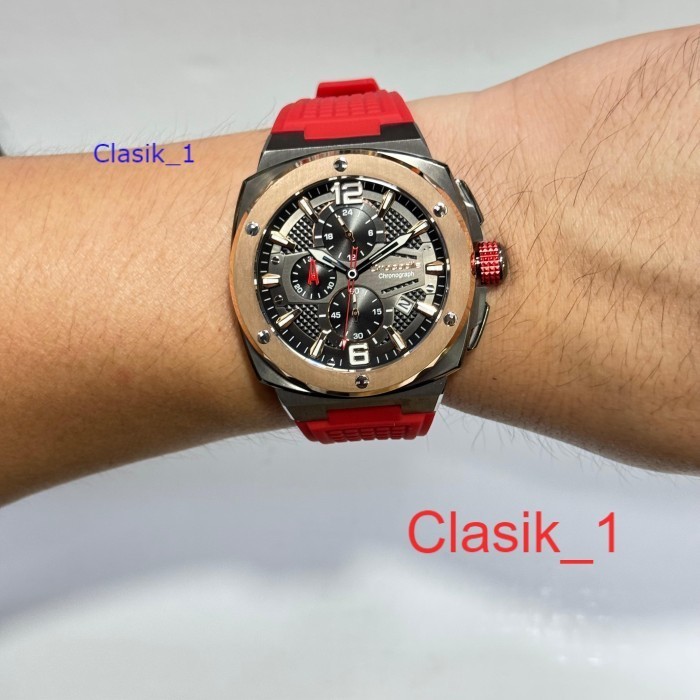 Original 100%!! Crocodile CM-047G34J Jam Tangan Pria Analog Chronograph CM047 Garansi Resmi