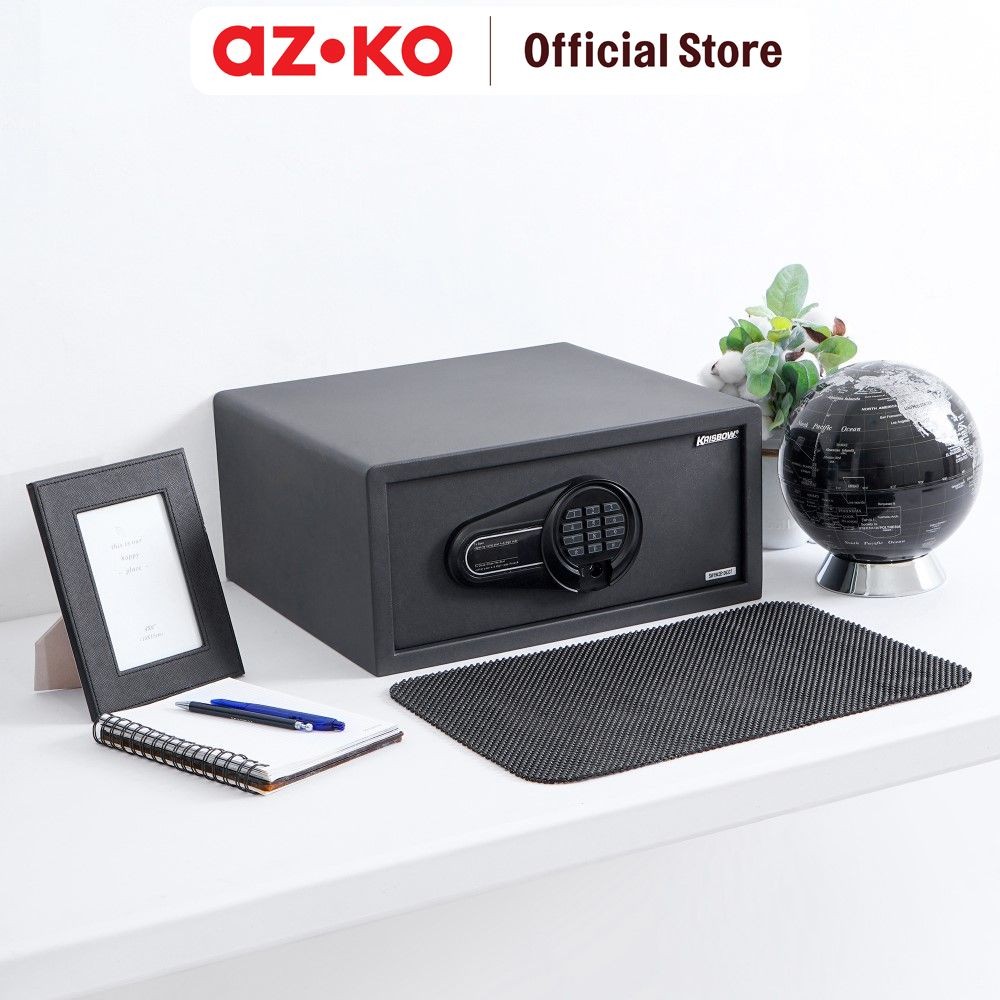 AZKO Krisbow 42X37X20 cm Brankas Hotel 20Hol-1.5/4 Brangkas Safety Box Tempat Barang Berharga Berang