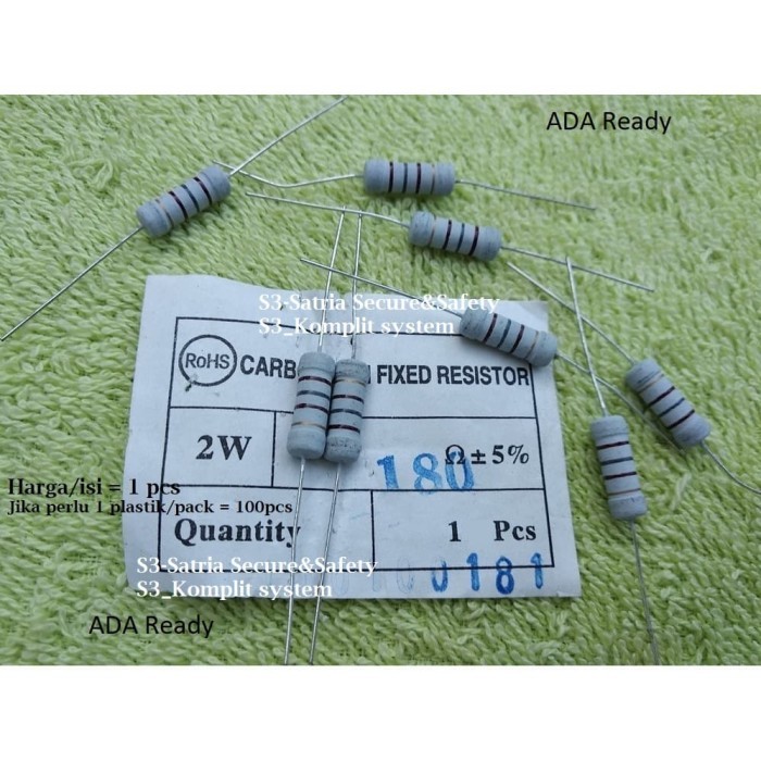R 2W 180 ohm Resistor 2watt R2W 2 watt 180ohm
