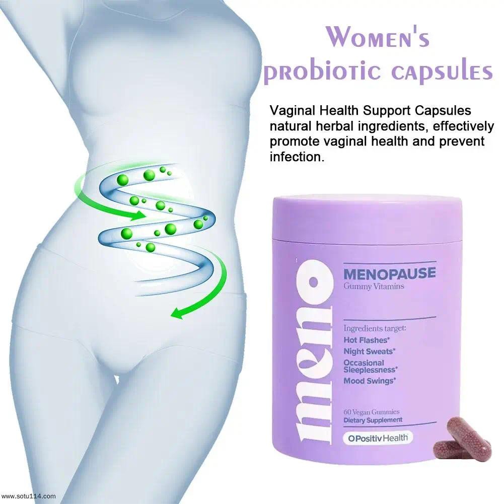 Suplemen Menopause Wanita | Atasi Hot Flashes & Keringat Malam | Tidur Nyenyak | Vegan 60 Gummies  C