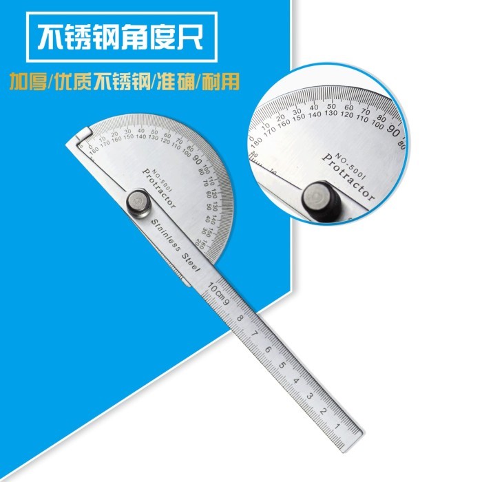 

Penggaris Busur Derajat Protector Stainless Steel 180 Derajat