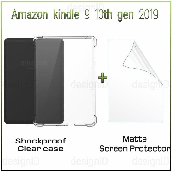

promo -Kindle 9 10th 2019 Shockproof case tpu clear casing unik J9G29R - Shockproof case
