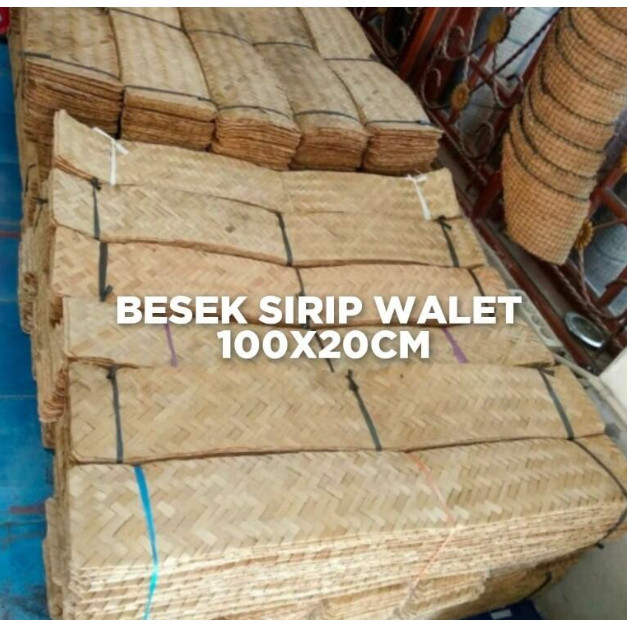 

Besek Bambu Sirip Walet 100x20 isi 50 lembar | besek sirip Promo COD