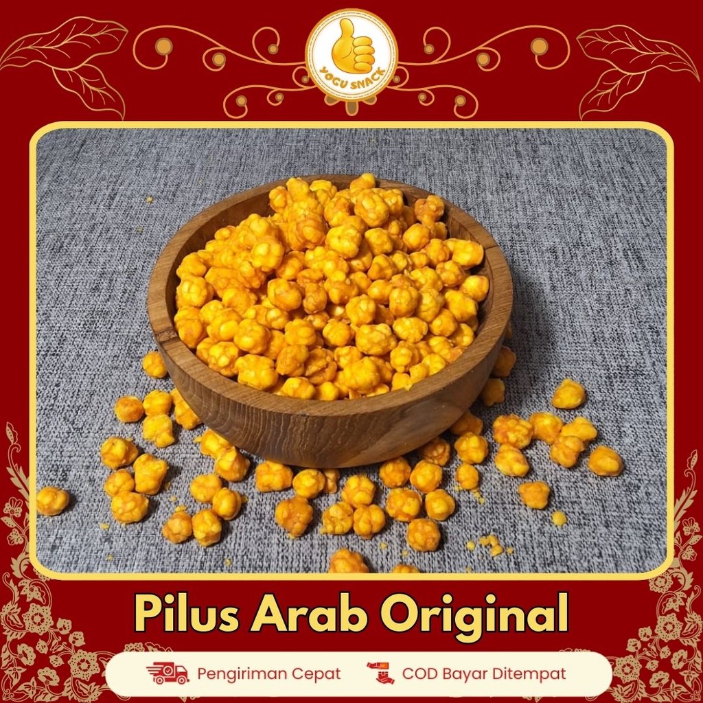 

Yogu Snack Pilus Arab 250gr - Rasa Original Gurih & Rujak Pedas Manis | Snack Kiloan Murah Lebaran