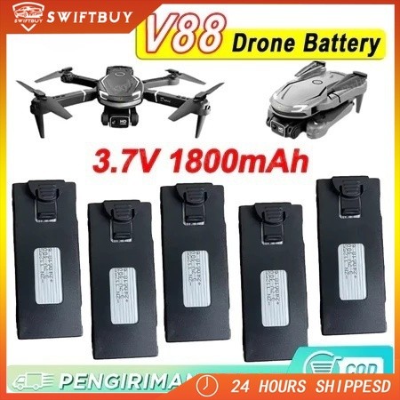 10PCS Baterai drone, aksesori drone S1S/E88 PRO/E99 PRO, baterai cadangan drone E88 PRO/E99 PRO