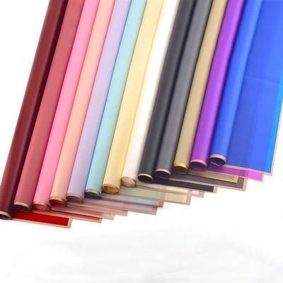 

20 LEMBAR Kertas Buket Bunga LIST GOLD LINE EMAS Flower Wrapping Paper Cellophane Florist KB01