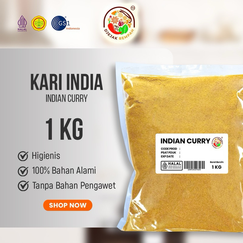 

Indian Curry Kari India / Kare india / curry powder/ Bumbu kare india (kemasan 250gr sd 1 Kg)
