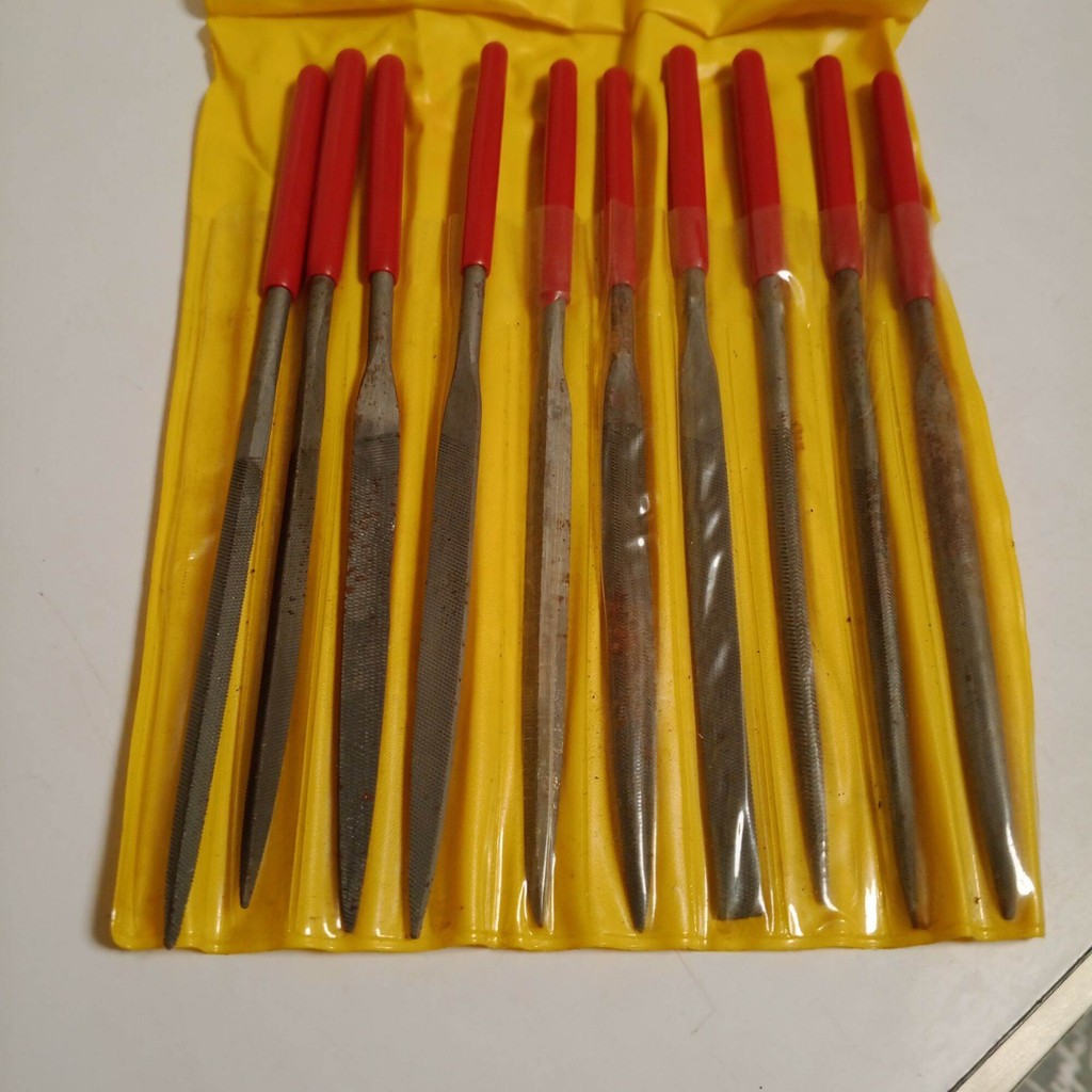 Kikir Besi File Set 10pcs Size 4 x 160mm Cap Buaya
