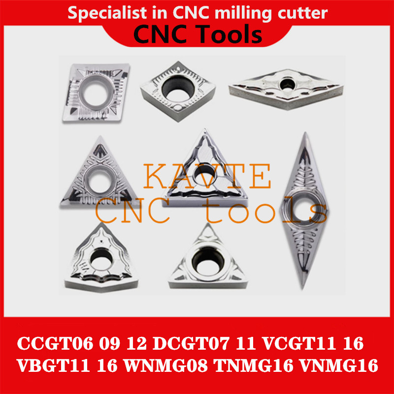 

CCGT06 CCGT09T304 DCGT070204 VCGT160404 TNMG160404 CNMG120404 WNMG080408 VNMG160408 CNC Lathe Cutter Inserts For Aluminum Tools