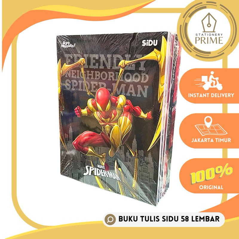 

New Buku Tulis Sinar Dunia / SIDU 58 lembar Marvel Mobile Legends Timnas Disney Princess ( 1 Pack isi 10 Buku )Premium