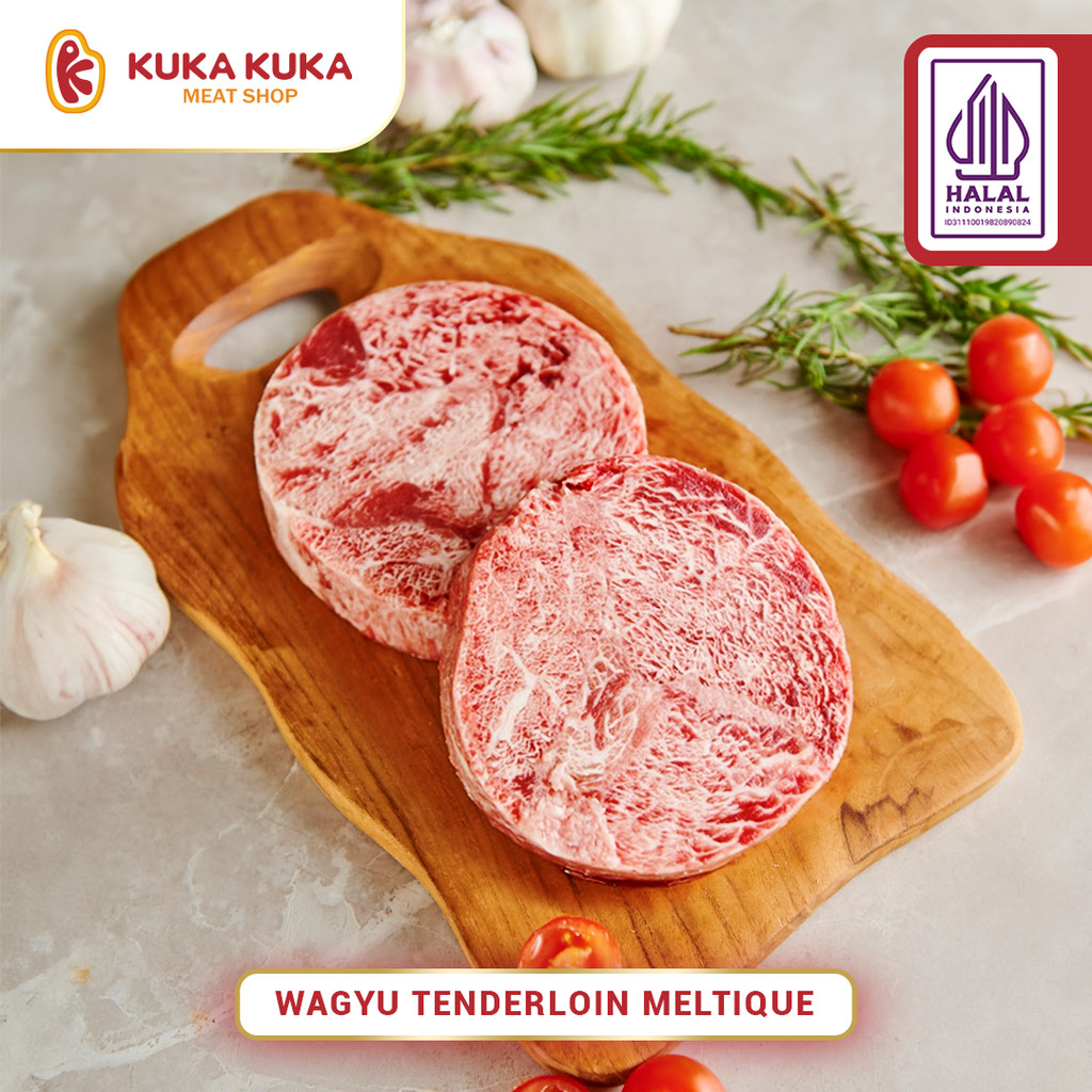 

Daging Sapi Beef Steak Wagyu Tenderloin Meltique - 200Gr/600Gr/1Kg