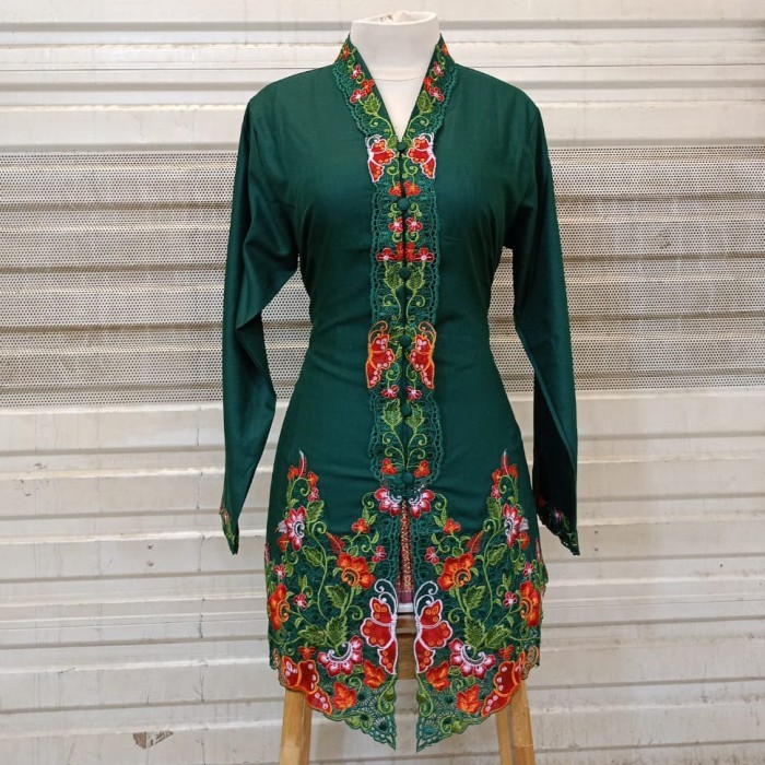 ✨LARIS✨ -KEBAYA ENCIM BORDIRAN WARNA M-5L/KEBAYA SERAGAM KERJA/KEBAYA ENCIM - Magenta, M