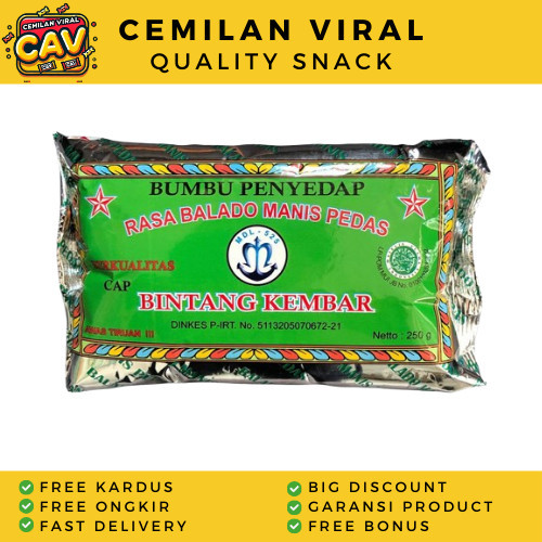 CAV BUMBU BALADO BINTANG KEMBAR 1Kg Bumbu Asin Cabe Bubuk Aida