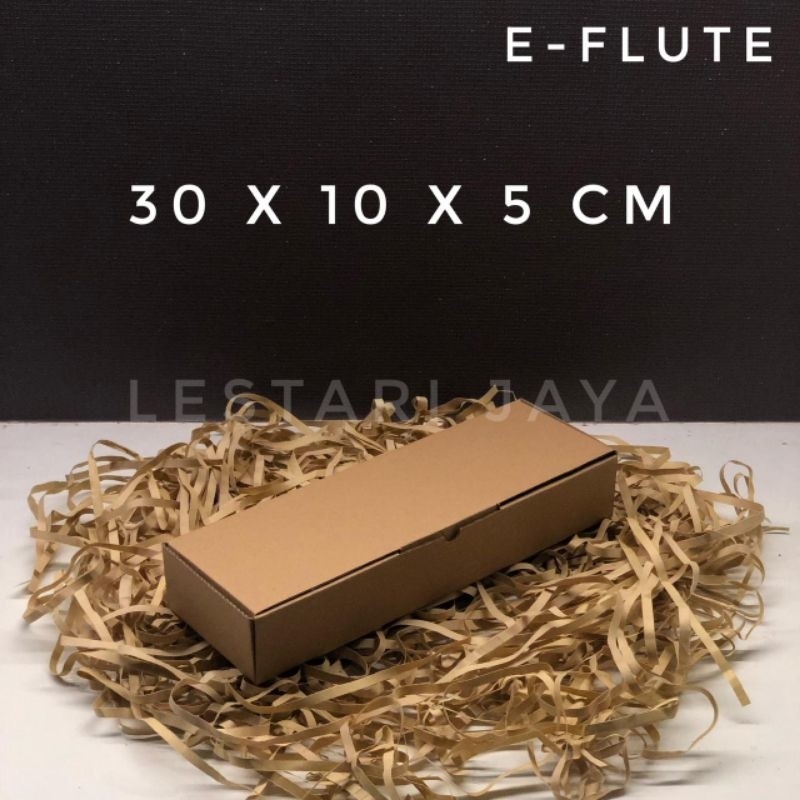 

Box Kardus E-Flute Coklat Untuk Packaging Olshop Sovenir Tumbler Kotak Kado Hampers Snack 30x10x5 CM