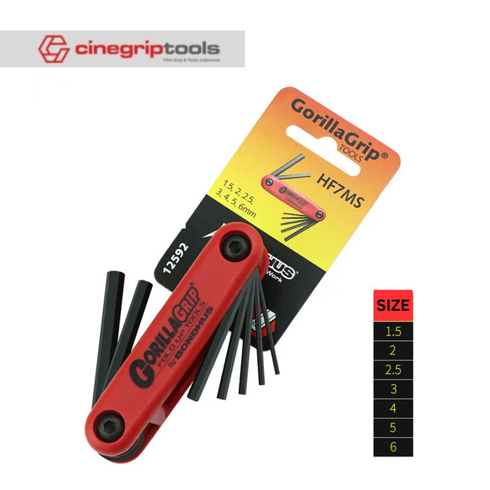 Kunci L lipat - GORILLA GRIP - BONDHUS - HF7MS