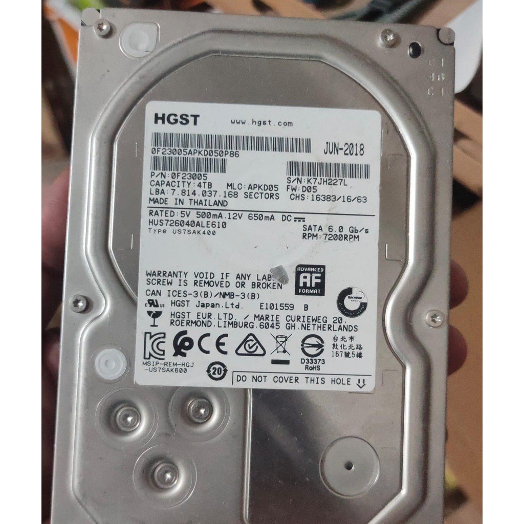 Harddisk 4TB hitachi HDD CCTV / KOMPUTER