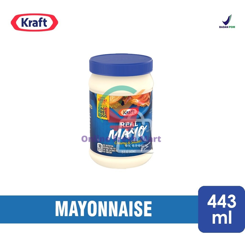 

Real Mayo Kraft / Mayonnaise Creamy Smooth (443 ml) - Online Fresh Mart Denpasar