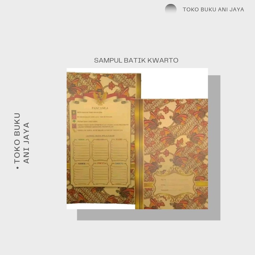 

SAMPUL BATIK KWARTO BERKUALITAS (PER PCS)