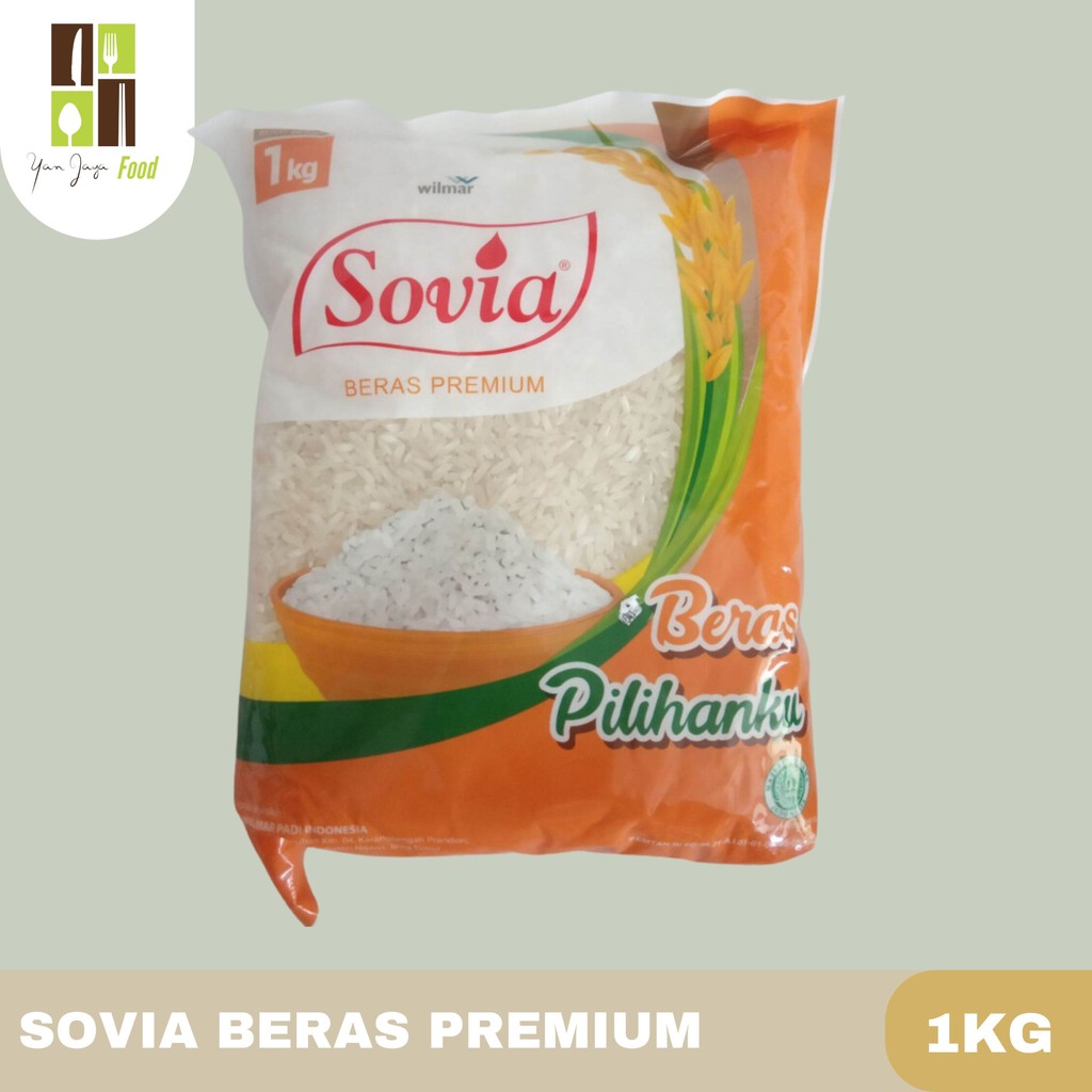 

Sovia Beras Premium/Beras Pulan/Putih Alami Kemasan 1 Kg