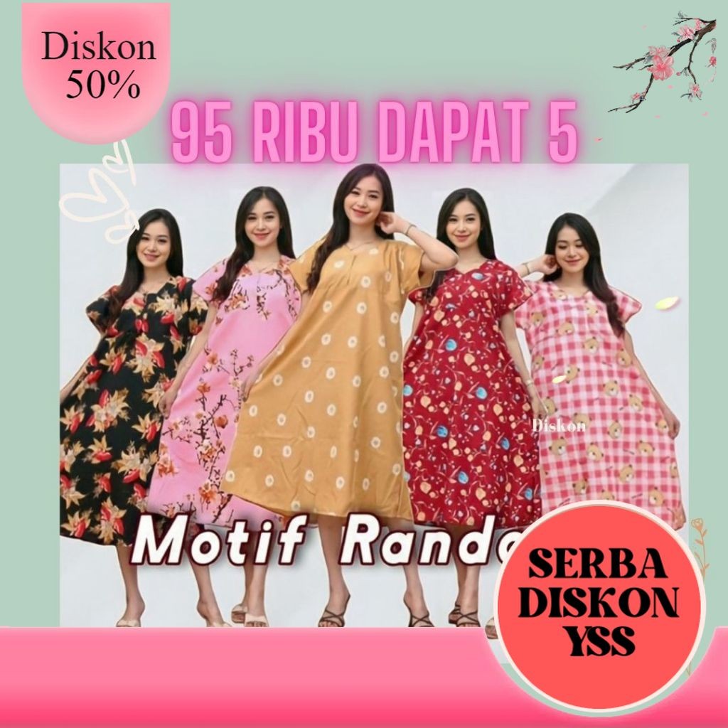 Serba Daster Karakter Daster Murah Dapat 5 | Paket Usaha Daster Wanita Kekinian | Paket Usaha Daster